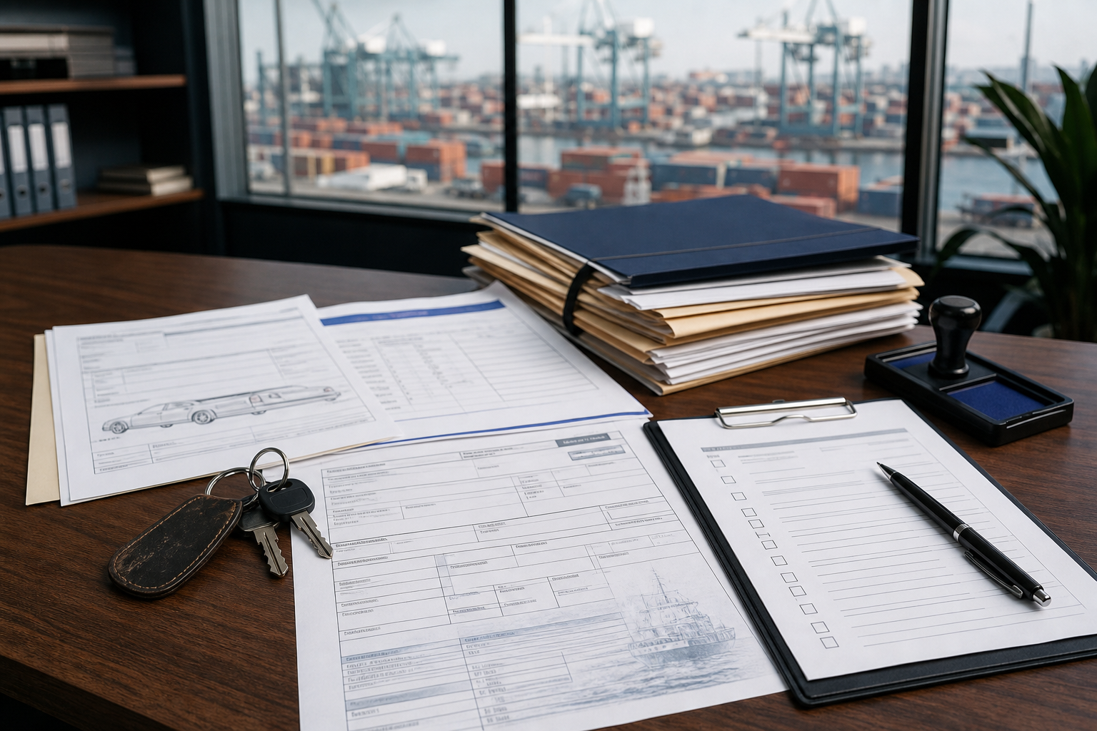 Vehicle import documents customs broker checklist for DOT EPA and CBP entry